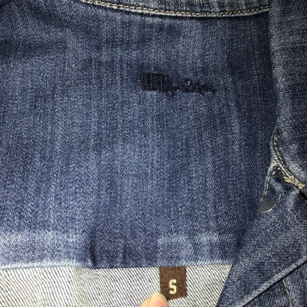 Kut from the Kloth distressed denim jean‎ vest S - Picture 3 of 8